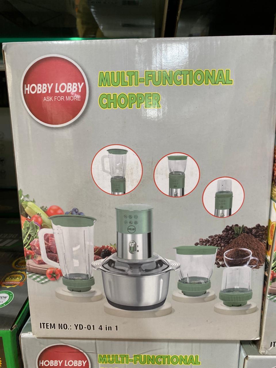 Hobby Lobby 4-in-1 Multi-Functional Electric Chopper & Blender
